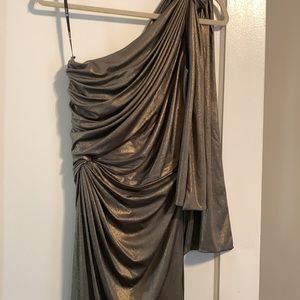 One shoulder gown by Tadashi Collection